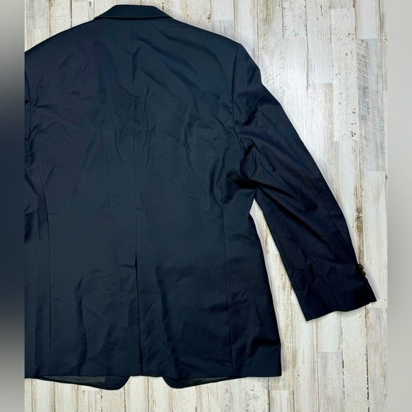Ralph Ralph Lauren Blazer Jacket Men's 44L Black Classic Military Style Buttons - Picture 7 of 12